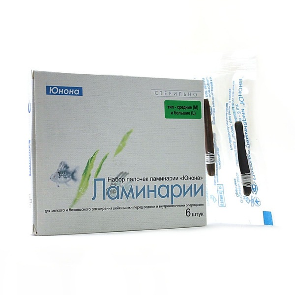 Купить Палочки Юнона Ламинарии Набор Пакет Цефленовый (Средие РM.