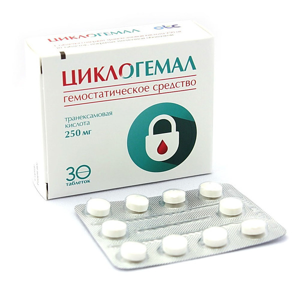 Одновременный прием транексама и дицинона схема