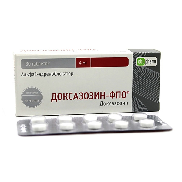 Доксазозин-ФПО таб. 2мг №30. Доксазозин ФПО. Доксазозин таблетки 4 мг.